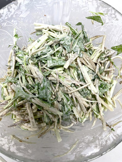 ごぼうと水菜のサラダ-レシピのメイン写真