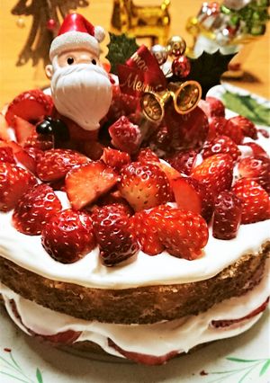 クリスマス！【ヨーグルトクリームケーキ】-レシピのメイン写真