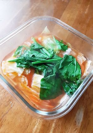 レンジ5分　あったかトマトスープ　一人分-レシピのメイン写真