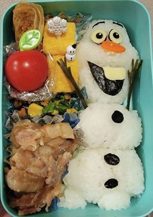 アナ雪オラフおにぎり弁当！-レシピのメイン写真