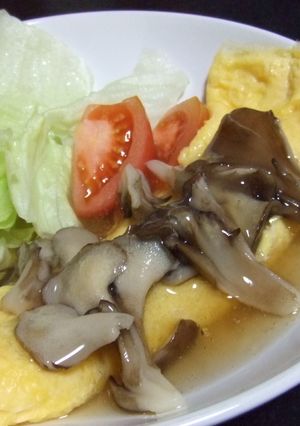 簡単♪きのこのあんかけオムレツ♪-レシピのメイン写真