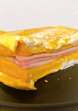 朝食に！ハム玉チーズフレンチトースト-レシピのメイン写真