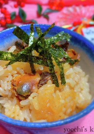お節リメイク！ 飯泥棒な赤貝ごはん-レシピのメイン写真