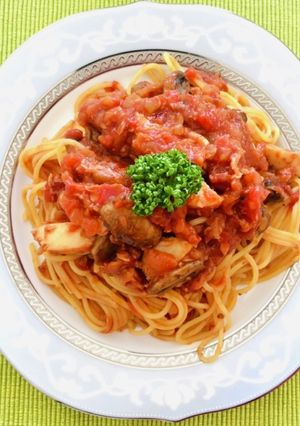 イカとツナの塩こうじ風味トマトパスタ-レシピのメイン写真