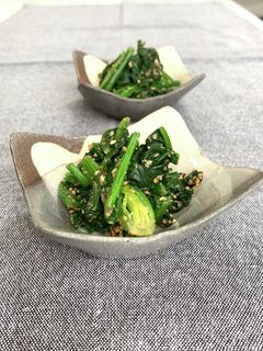 ほうれん草のごま和え-レシピのメイン写真