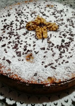 胡桃、林檎、チョコのケーキ-レシピのメイン写真