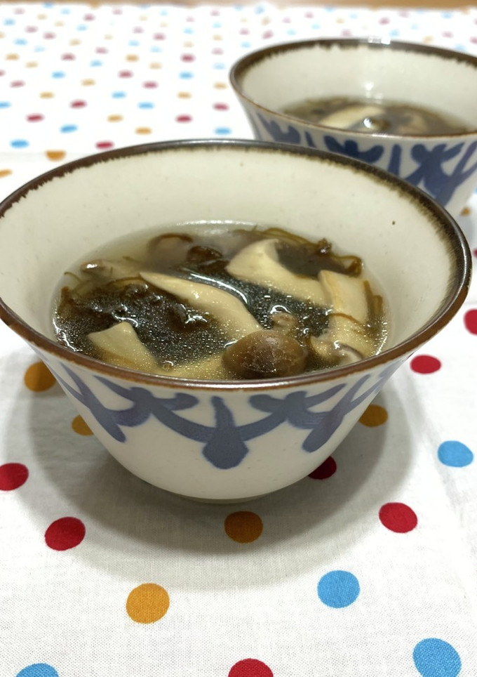 もずくときのこのスープ-レシピのメイン写真
