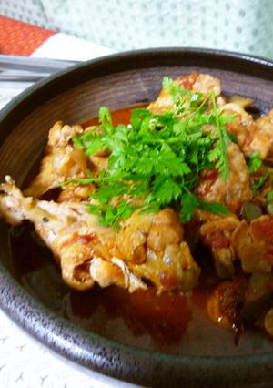 鶏肉のトマト煮込み-レシピのメイン写真