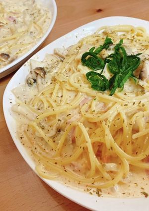 伝説の明太クリームパスタ-レシピのメイン写真