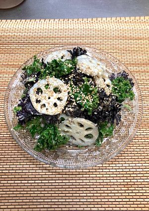 ☆ケールとれんこんの胡麻マヨサラダ☆-レシピのメイン写真