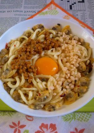 お手軽ボンゴレ・ビアンコの焼きうどんV5-レシピのメイン写真