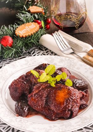 鶏肉とデーツの♡お肉柔らか赤ワイン煮-レシピのメイン写真