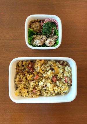 中学生野球弁当03｜高菜明太炒飯-レシピのメイン写真