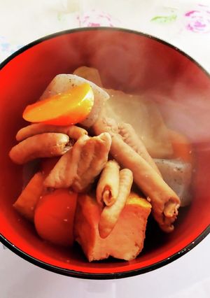 美味しいモツ煮 あれば圧力鍋使用-レシピのメイン写真