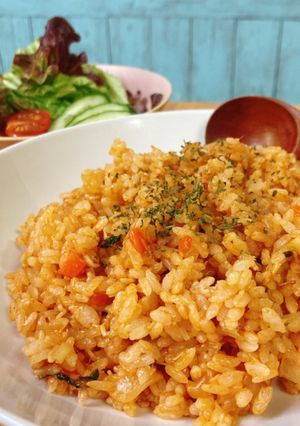 簡単！野菜たっぷりえのきケチャップライス-レシピのメイン写真