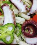 タコと気まぐれ野菜のマリネ（スナダコ編）