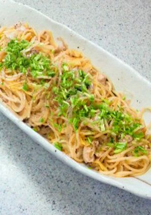チキンと白ネギとキャベツのあっさりパスタ-レシピのメイン写真
