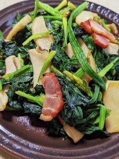ほうれん草とベーコンとエリンギの醤油炒め-レシピのメイン写真