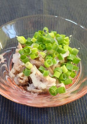 マグロ胃袋のおろしネギぽん酢-レシピのメイン写真