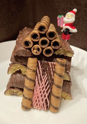 材料3つ、小学生が作る簡単お菓子の家1-レシピのメイン写真