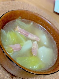 とろとろカブとベーコンのスープ-レシピのメイン写真