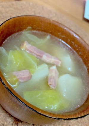 とろとろカブとベーコンのスープ-レシピのメイン写真