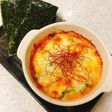 おくらキムチのチーズ焼き♪海苔巻き巻き