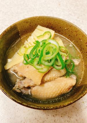 手羽中と水煮たけのこの塩麹煮【冷凍保存】-レシピのメイン写真