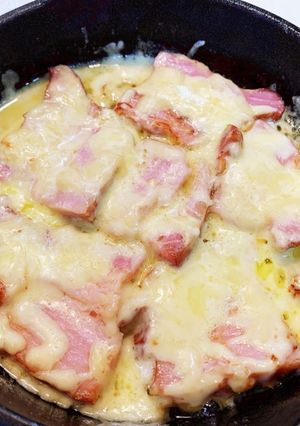原形ベーコンブロックでフォンデュ風-レシピのメイン写真