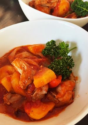 鶏肉と野菜のトマト煮込み（カチャトーラ）-レシピのメイン写真