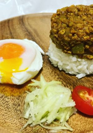 青パパイヤ入りキーマカレー、酢青パパイヤ-レシピのメイン写真