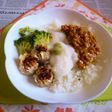 納豆・とろろ・シュウマイのカフェ丼