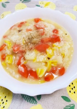 とろ〜り♡白菜のクリームリゾット-レシピのメイン写真
