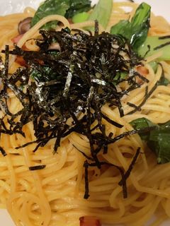 原形ベーコンブロックの和風パスタ-レシピのメイン写真