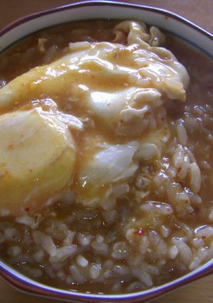 一人ランチ♪キムチ味のおじや-レシピのメイン写真