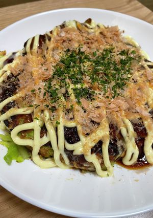 簡単オートミールお好み焼き-レシピのメイン写真