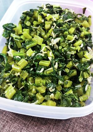 ごま油香る！じゃこと大根菜炒め-レシピのメイン写真