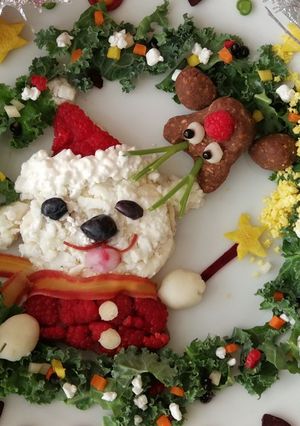 キラキラ魔法のクリスマスプレート犬ご飯-レシピのメイン写真