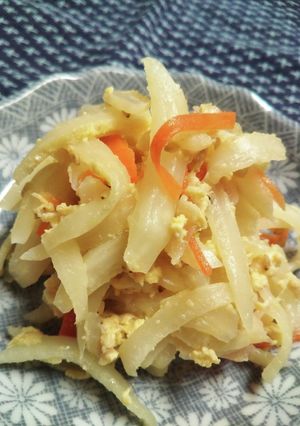 エコ料理　かぶの皮シリシリ-レシピのメイン写真