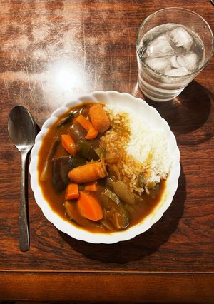 鶏ガラ出汁の煮込み和風野菜スープカレー-レシピのメイン写真