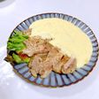 ポークソテー♪たっぷりチーズのアリゴ添え