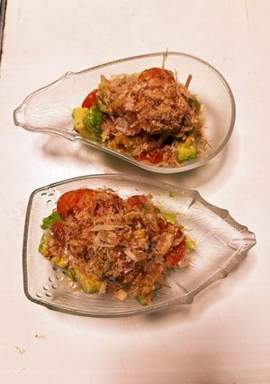 アボカドとトマトのわさびポン酢サラダ-レシピのメイン写真