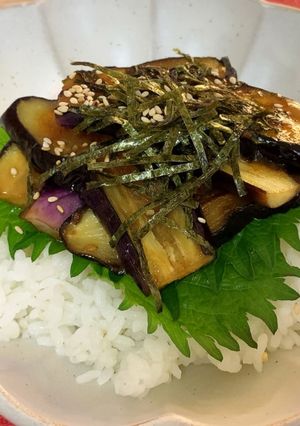 茄子のタレ丼-レシピのメイン写真