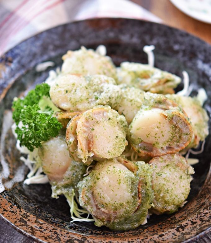 カリッと香ばしい！ベビーホタテの磯辺揚げ-レシピのメイン写真