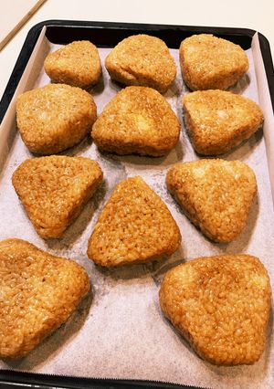 まとめて沢山　焼きおにぎり-レシピのメイン写真