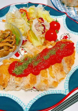 パリパリチキンのナポリソース-レシピのメイン写真