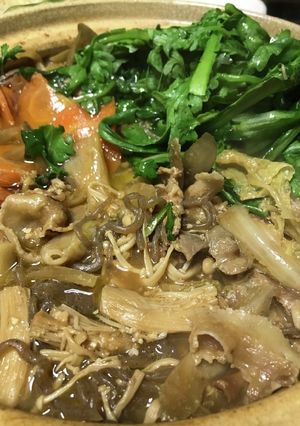 豚の面身のぼたん鍋風-レシピのメイン写真