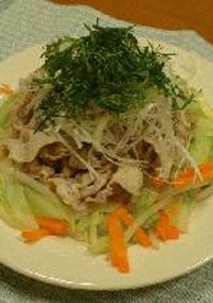 豚しゃぶの温野菜サラダ（梅風味）-レシピのメイン写真