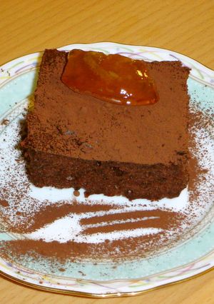 レンジで♪　ヨーグルト＆マヨチョコケーキ-レシピのメイン写真