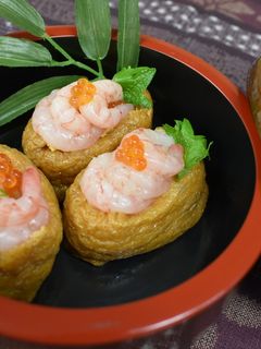 甘えびの稲荷寿司-レシピのメイン写真